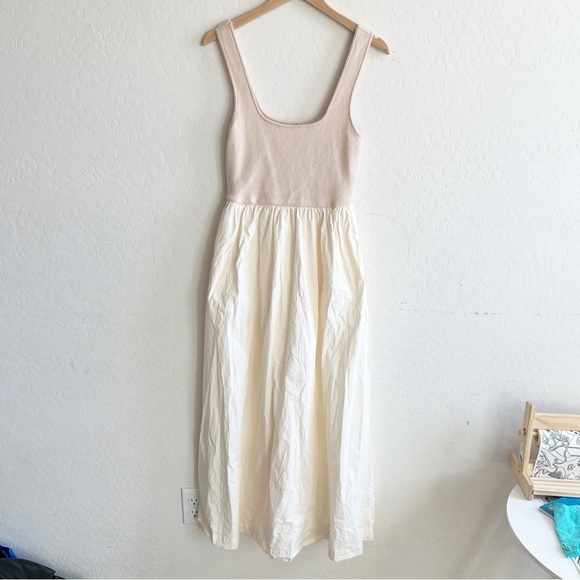 Monrow Stretch Poplin Mix Tank Dress - Picture 5 of 12